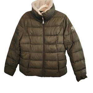 Lauren  by Ralph Lauren Quilted Olive Green Jacket  Size L
